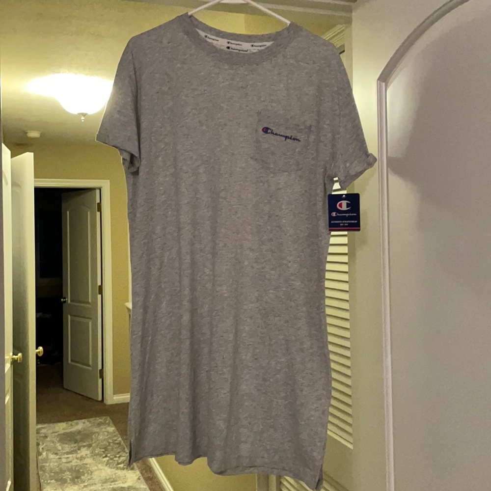 Champion T-shirt dress! Size L So cute!